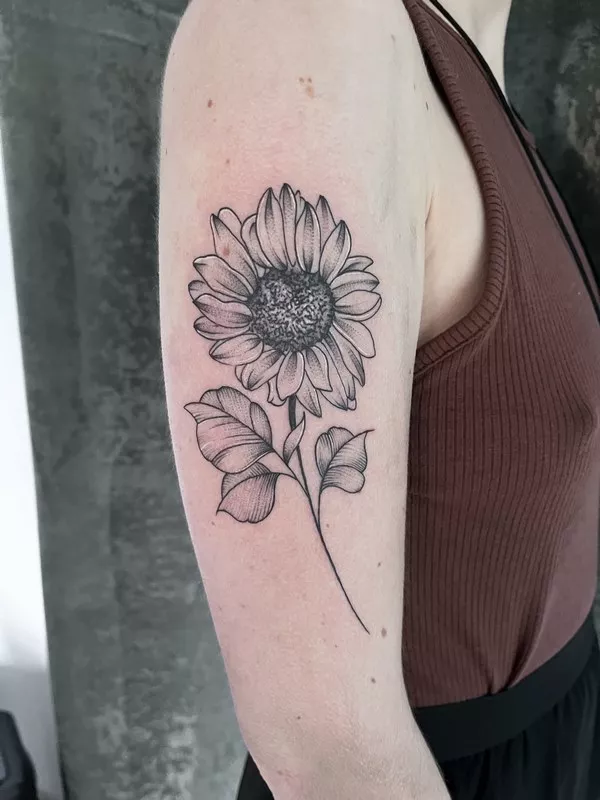 Création de tatouage floral , Thillot, Taïga Zore Art Tattoo